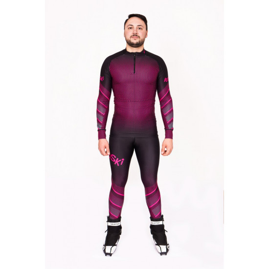 Лыжный костюм "Round mesh" (Мужской) Фиолетовый