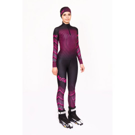 Лыжный костюм "Round mesh" (Женский) Фиолетовый